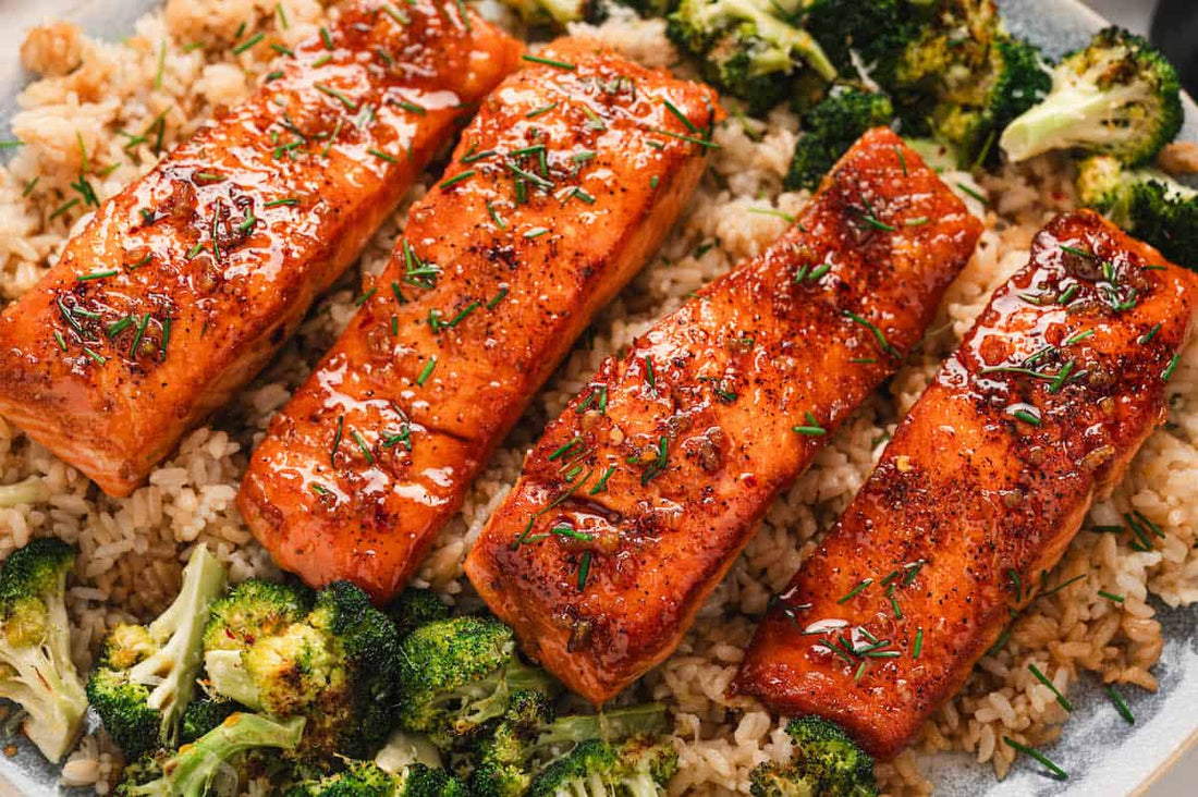 Honey Garlic Glazed Salmon