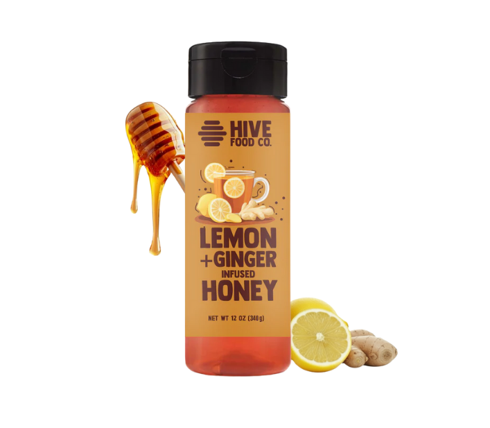 Lemon + Ginger Infused Honey