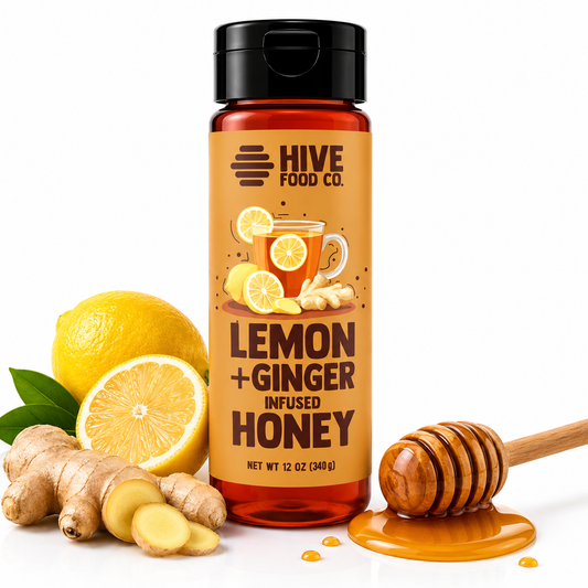 Lemon + Ginger Infused Honey