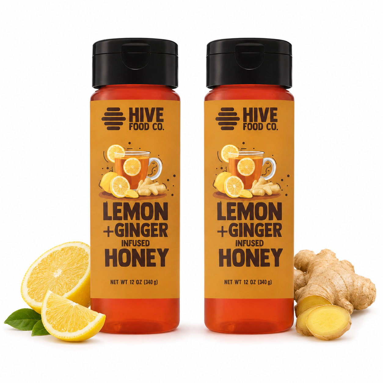 Lemon + Ginger Infused Honey