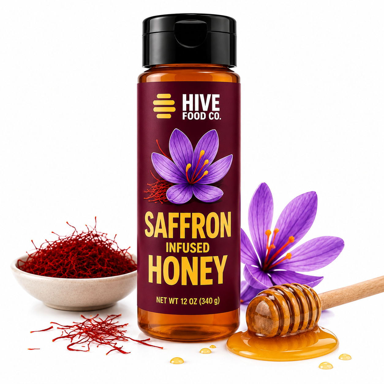 Saffron Infused Honey