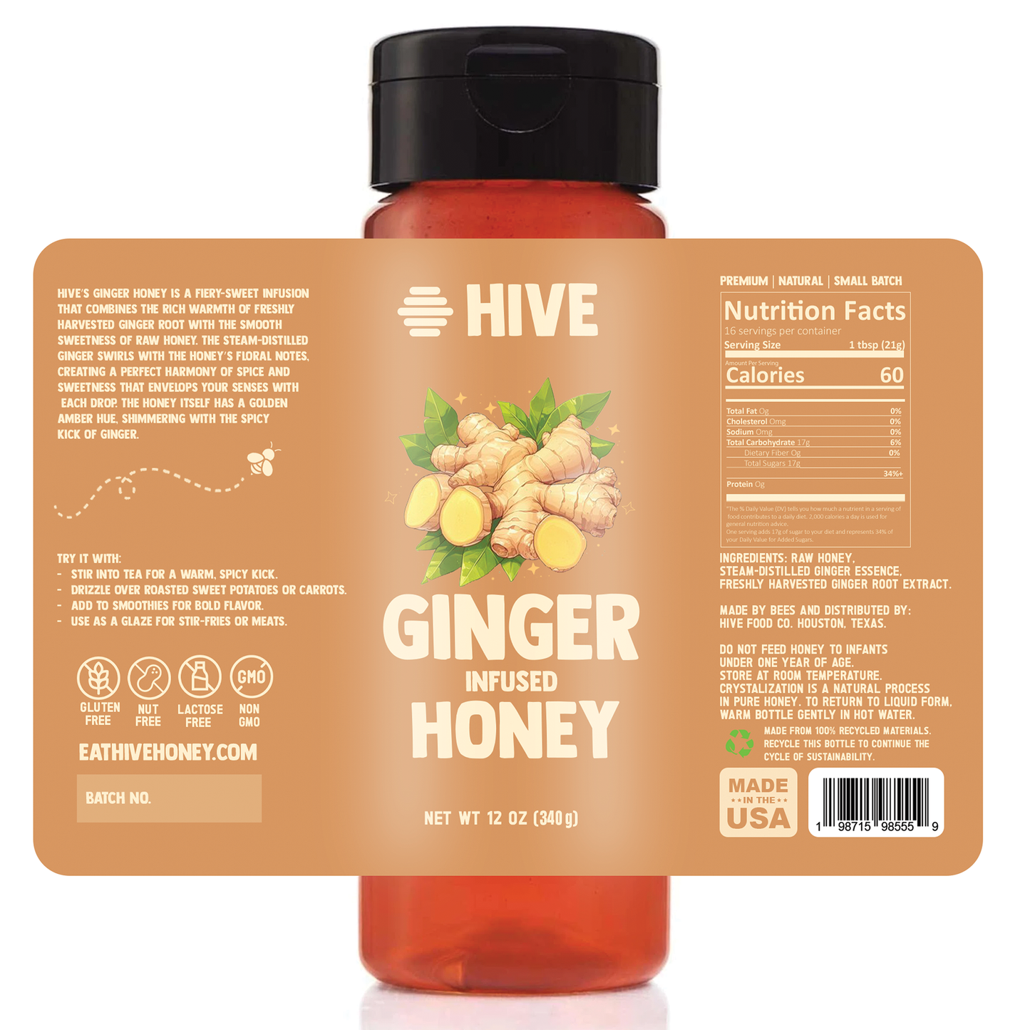 Ginger Infused Honey