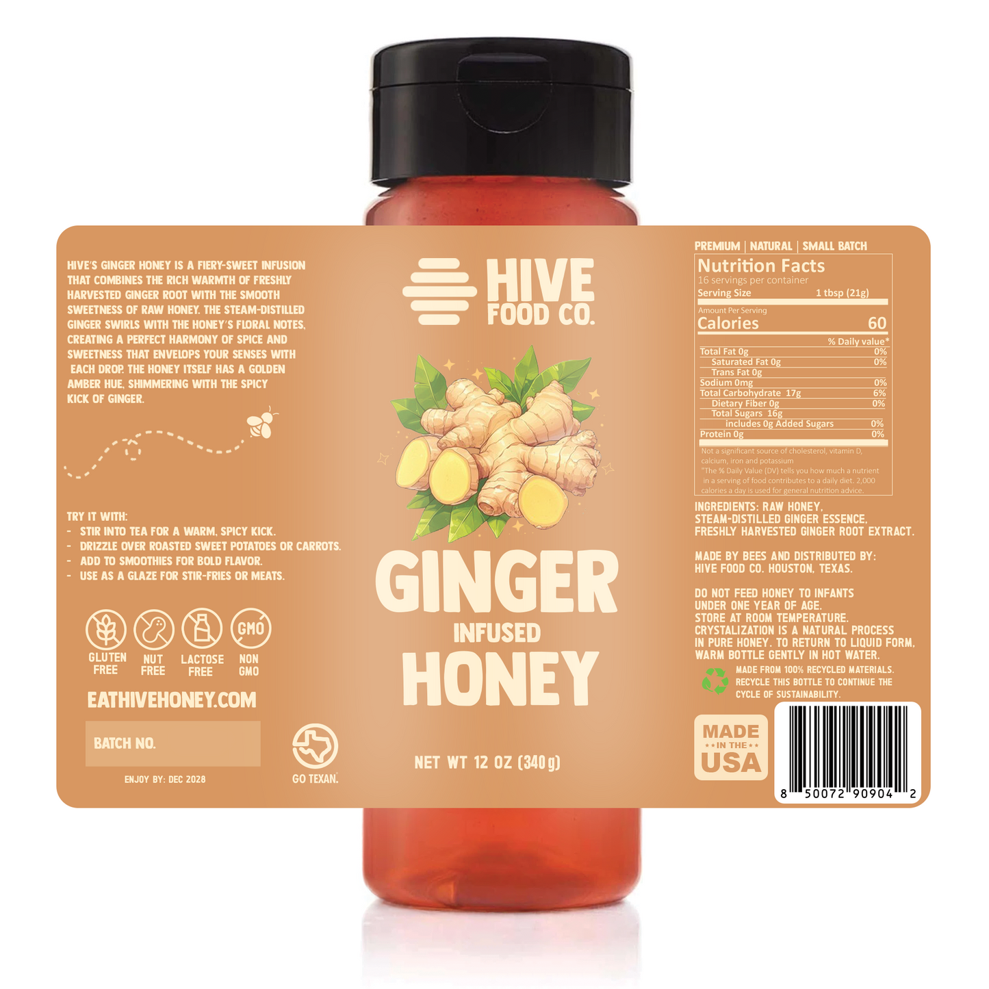 Ginger Infused Honey
