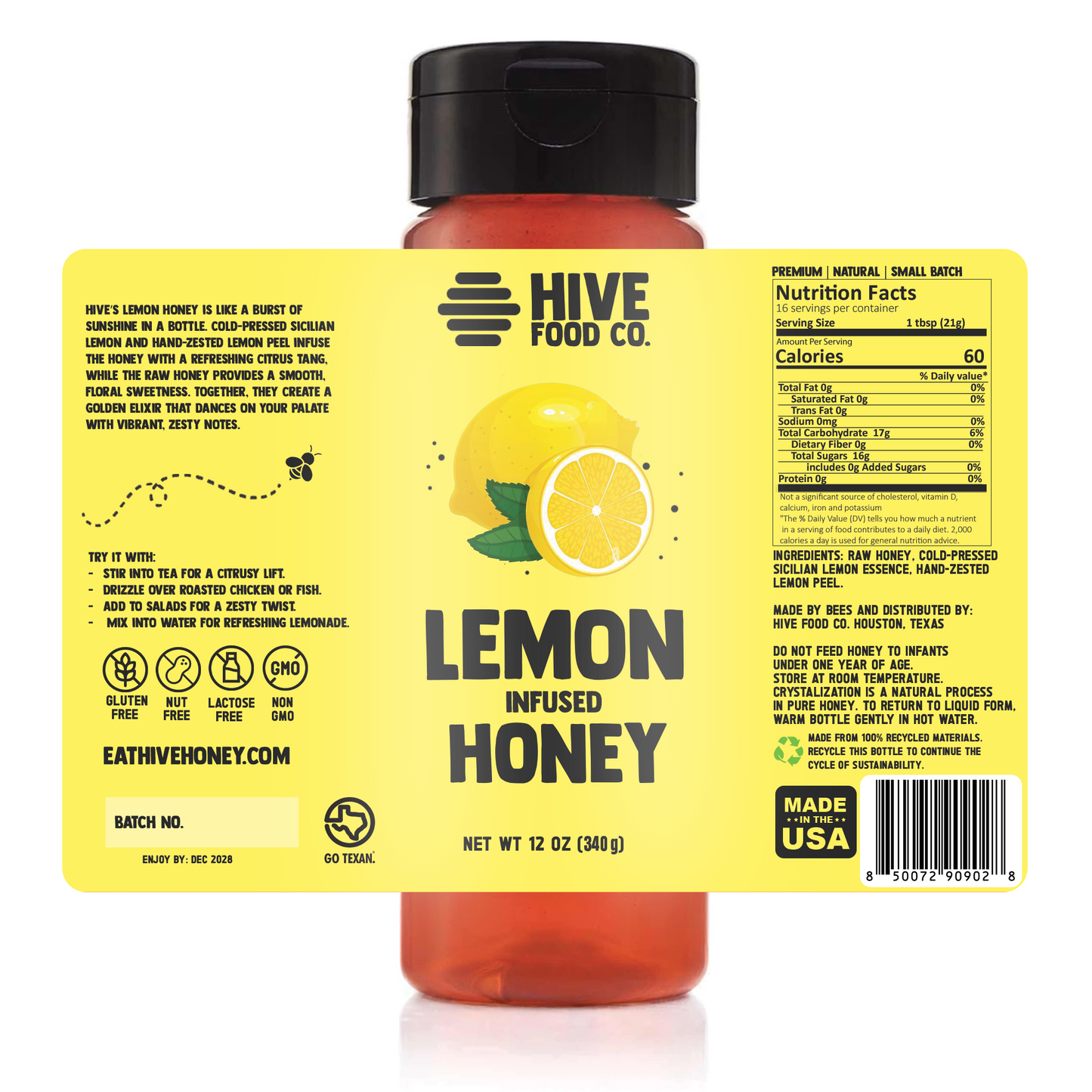 Lemon Infused Honey