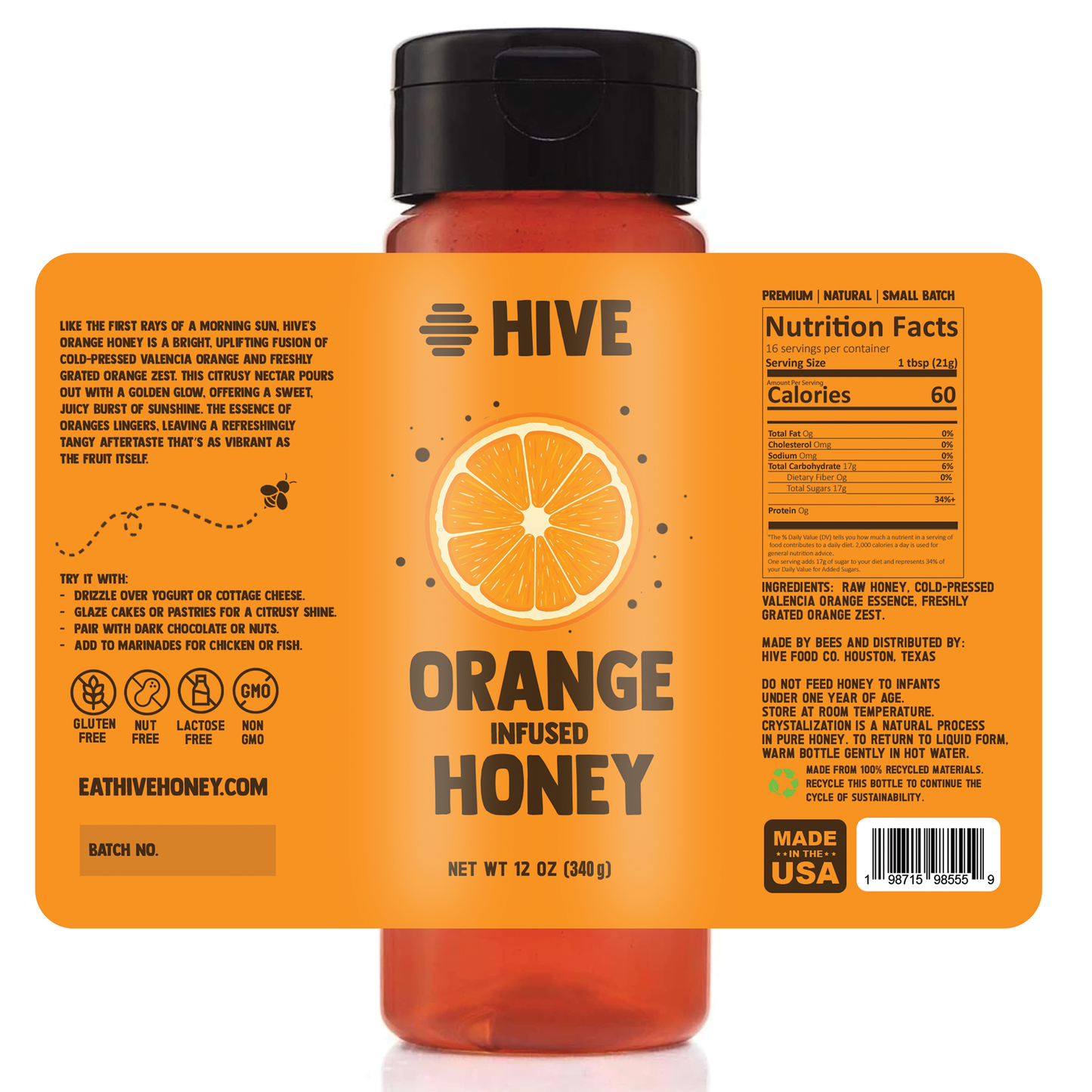 Orange Infused Honey