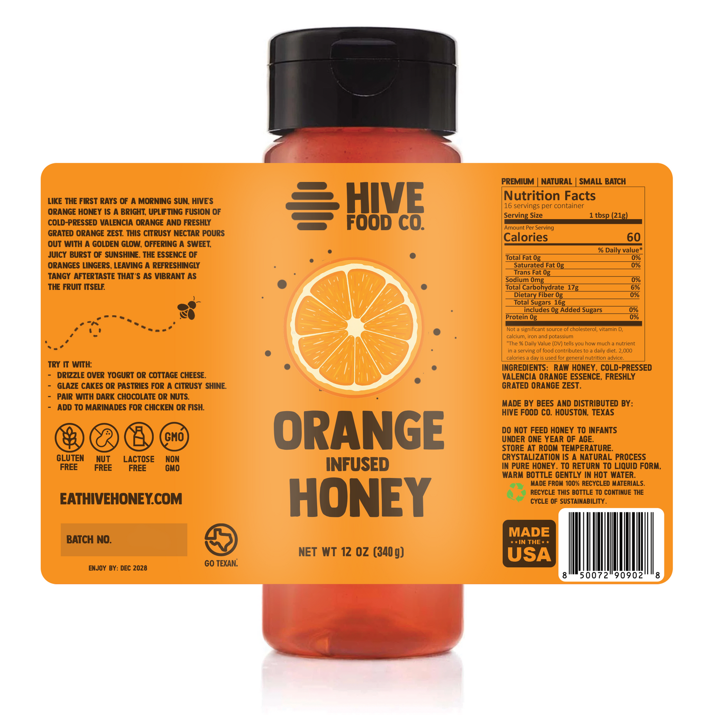 Orange Infused Honey